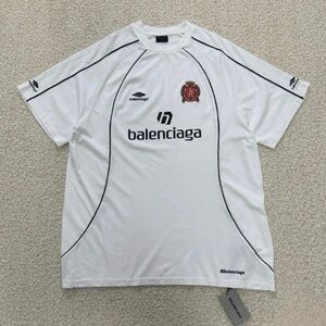 Balenciaga White Graphic T-Shirt